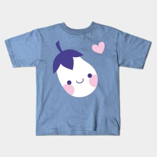 Cute white eggplant Kids T-Shirt